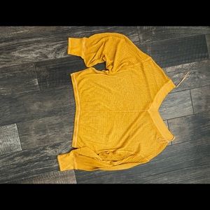 Free People mustard Sweater